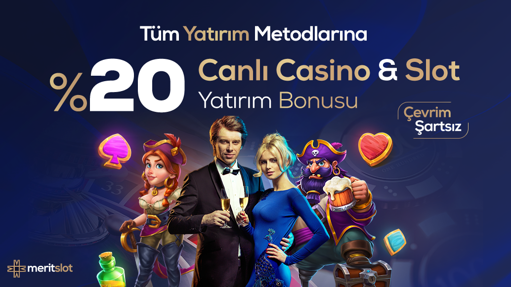 %20 Canlı Casino Slot Çevrimsiz Yatırım Bonusu